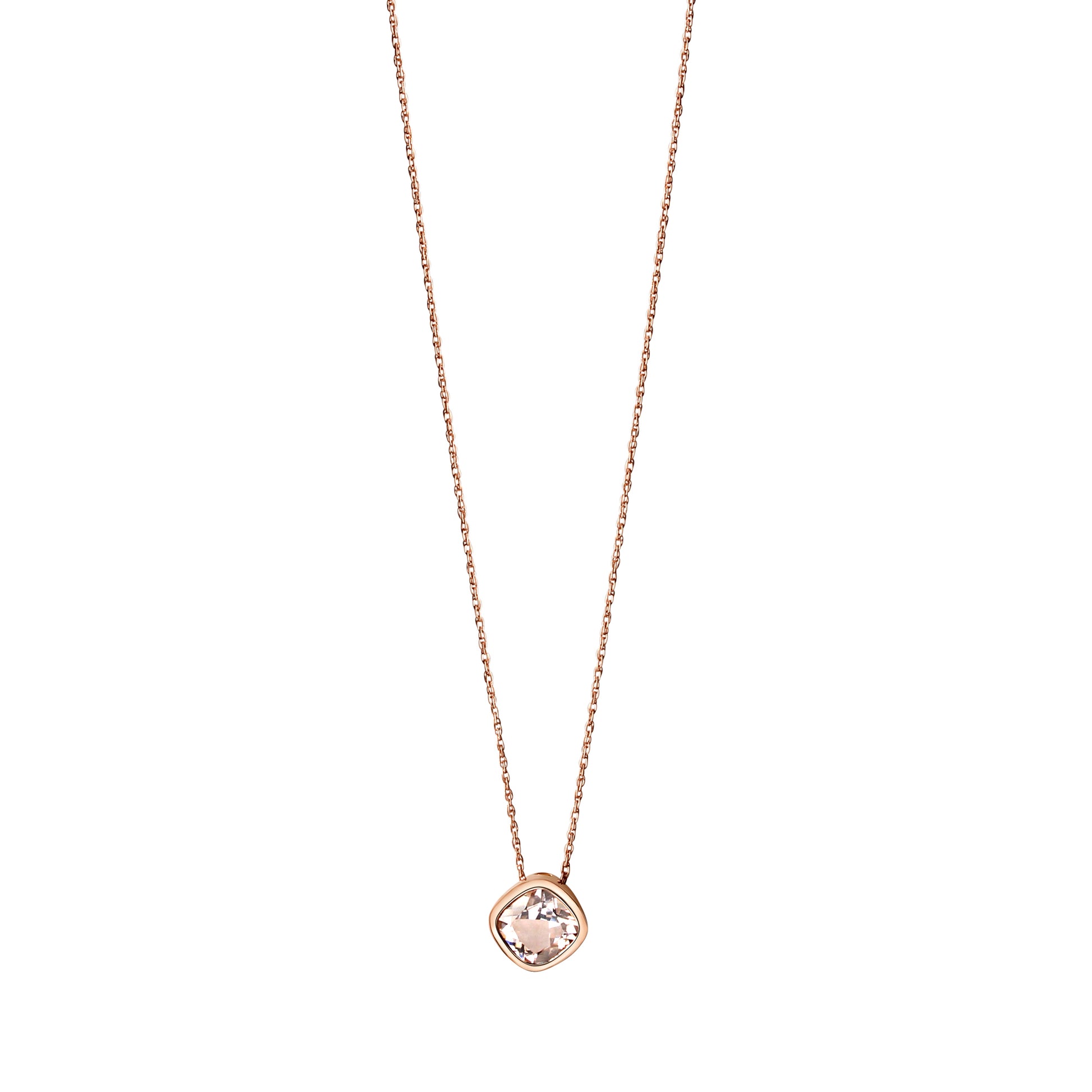 Pendentif avec chaîne d'ancre en or 585/- 46 cm tanzanite