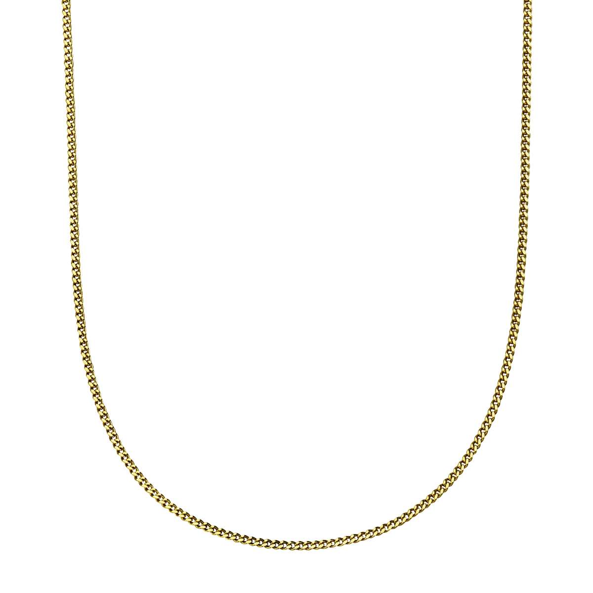Pendentif avec chaîne d'ancre en or 585/- 46 cm tanzanite