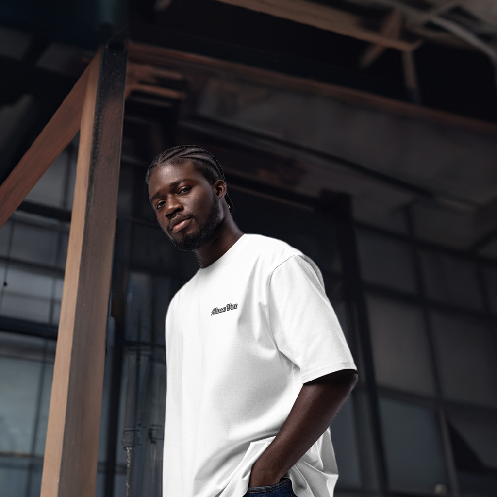 T-shirt oversize épais ambiance Miami