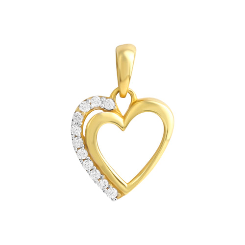 Anhänger 333er Gold 1,6cm Zirkonia