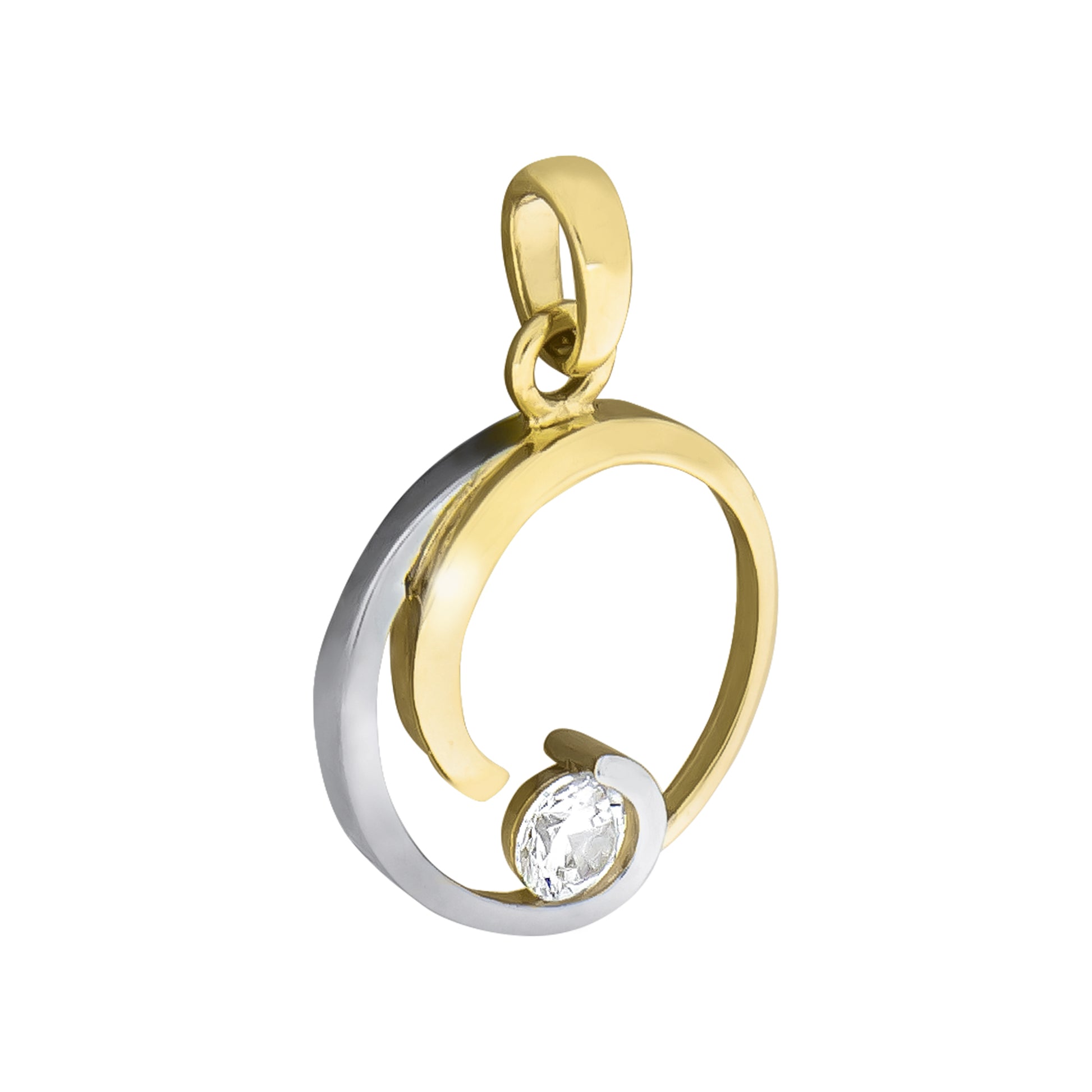 Anhänger 333er Gold 2,3cm Zirkonia
