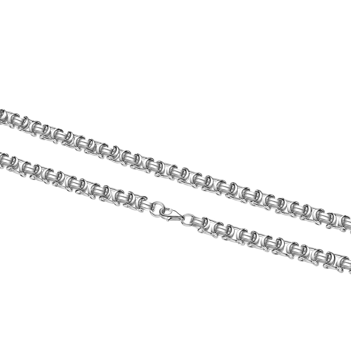 Collier chaîne roi en argent sterling 925/- plaqué argent 60 cm