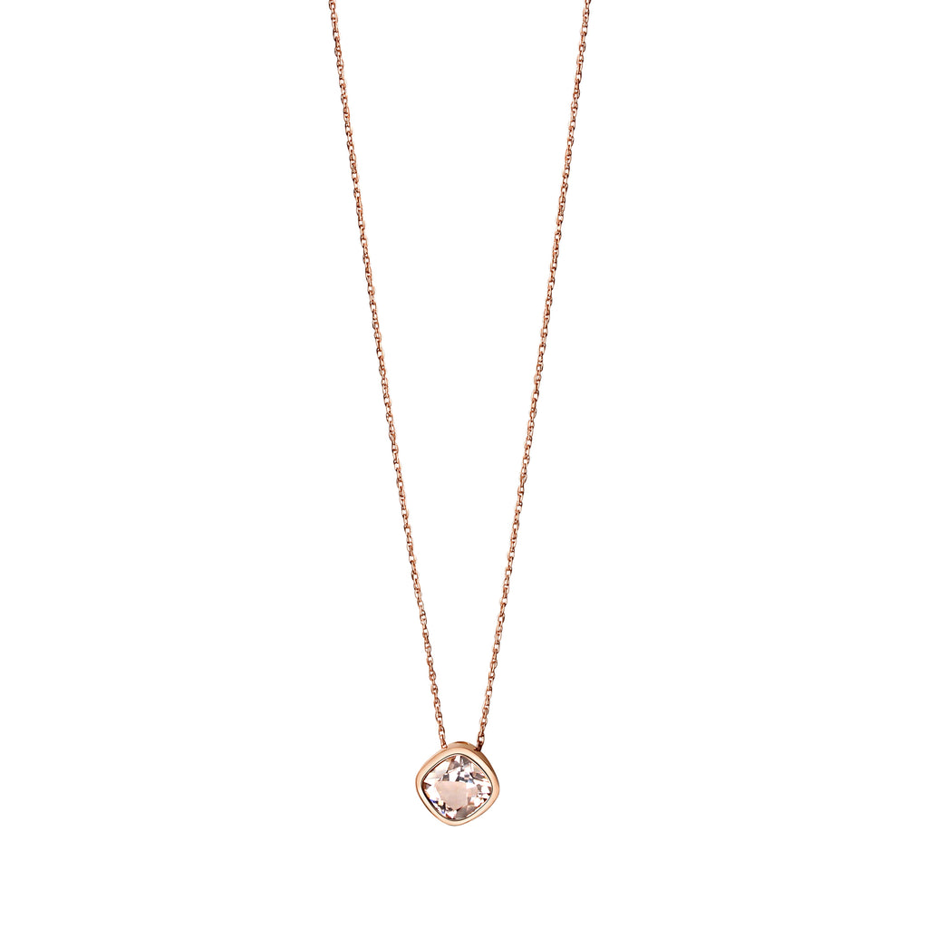 Pendentif avec chaîne d'ancre en or 585/- 46 cm tanzanite