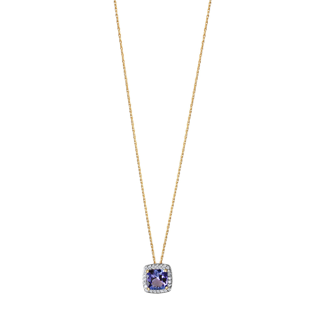 Ankerkette 585er Gold rhodiniert (teil) 46cm Brillant 0,109ct.