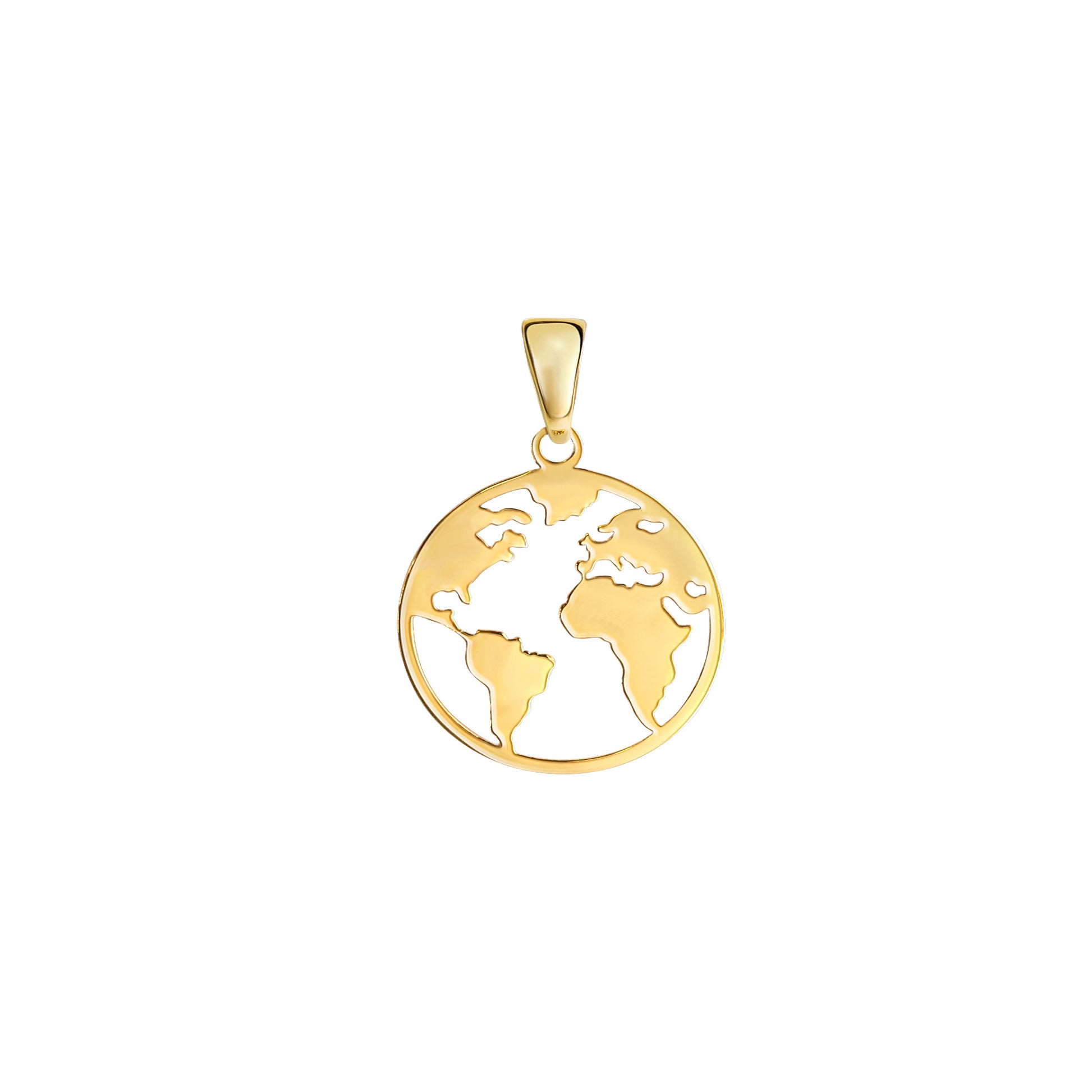 Anhänger Motiv Erde 375er Gold 2,1cm