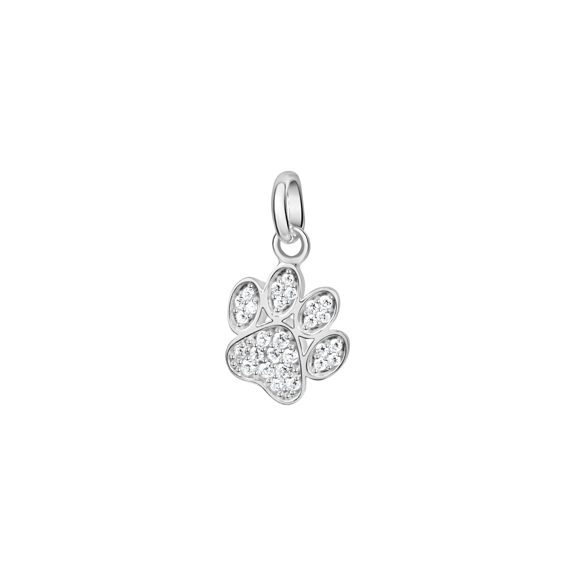 Anhänger 925er Sterling Silber Rhodiniert 1,7cm Zirkonia
