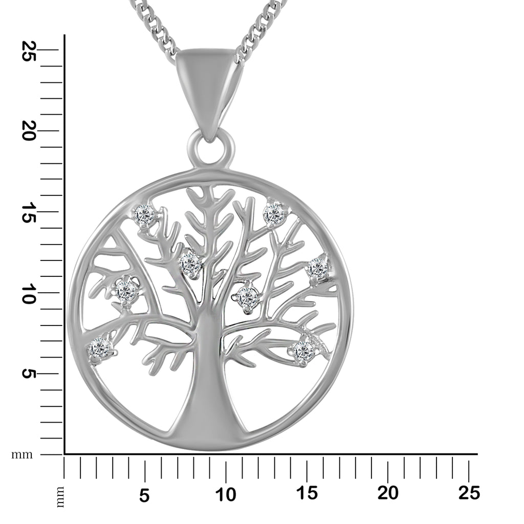 Anhänger mit Kette 925er Sterling Silber rhodiniert 40+5cm