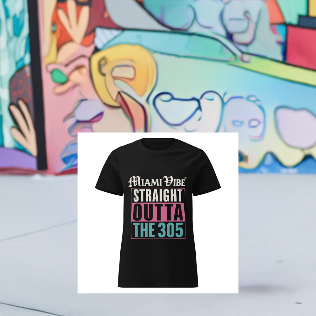 Basic Softstyle T-Shirt für Damen Miami Vibe